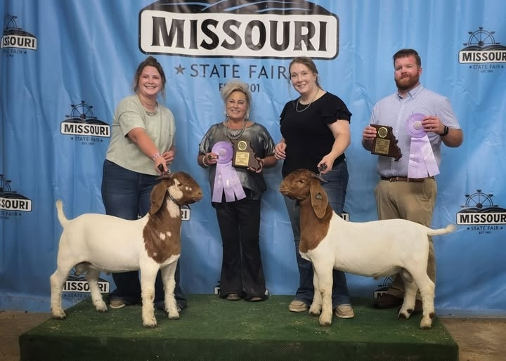 Ms. Montana Platner, 3rd from the left, receiving her awards at the State Fair