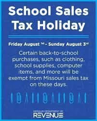 Sales Tax Holiday