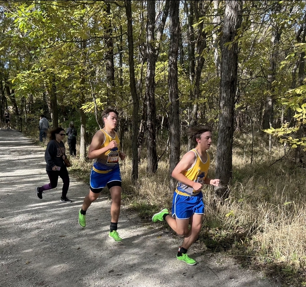 Sebastian and Parker racing 