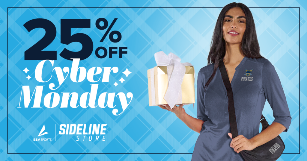 25% Off Cyber Monday at the Sideline Store