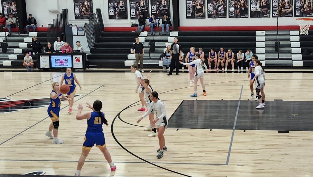 Grace passes the ball