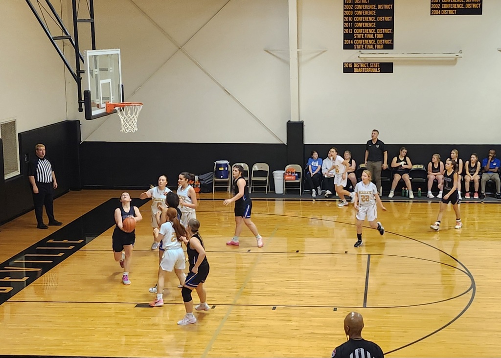 Girls Basketball action shot