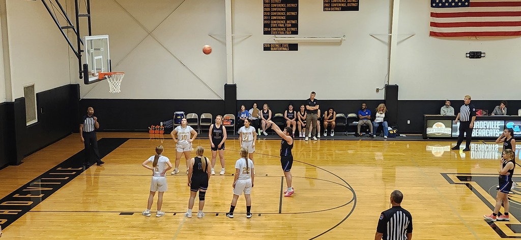 Girls Basketball action shot