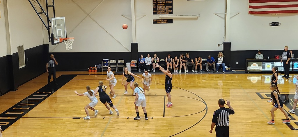 Girls Basketball action shot