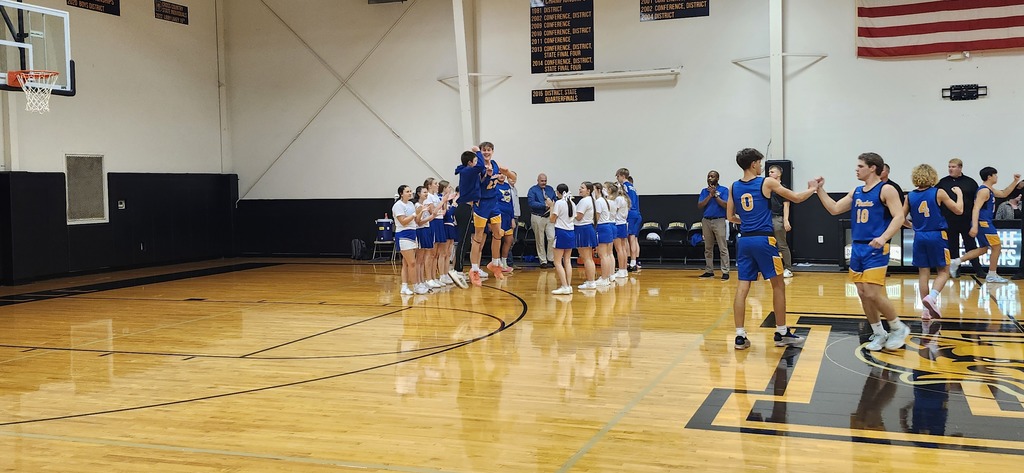 Basketball action shot