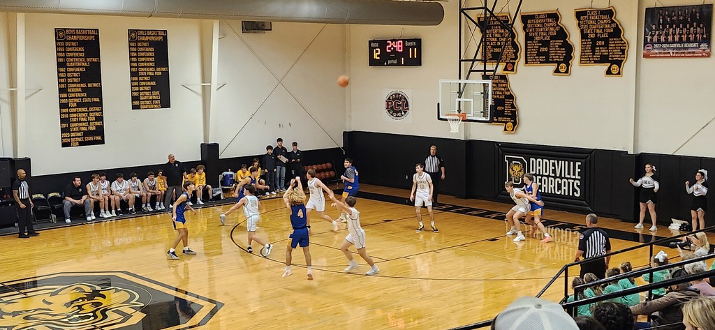 Basketball action shot