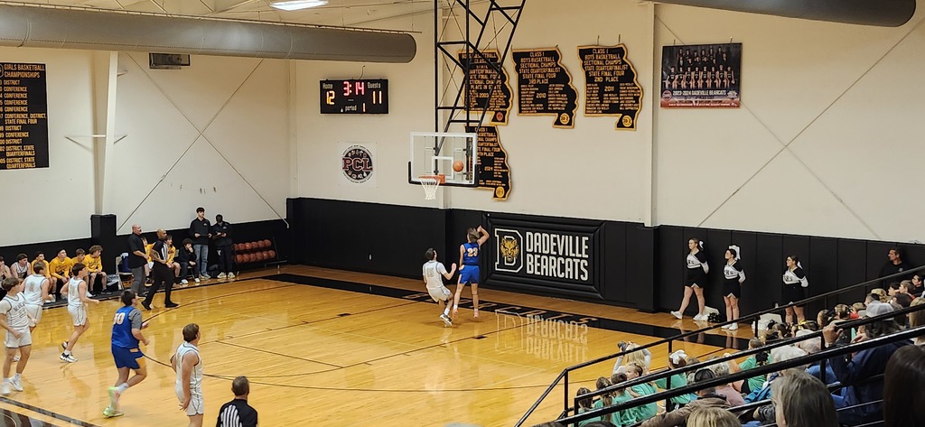 Basketball action shot