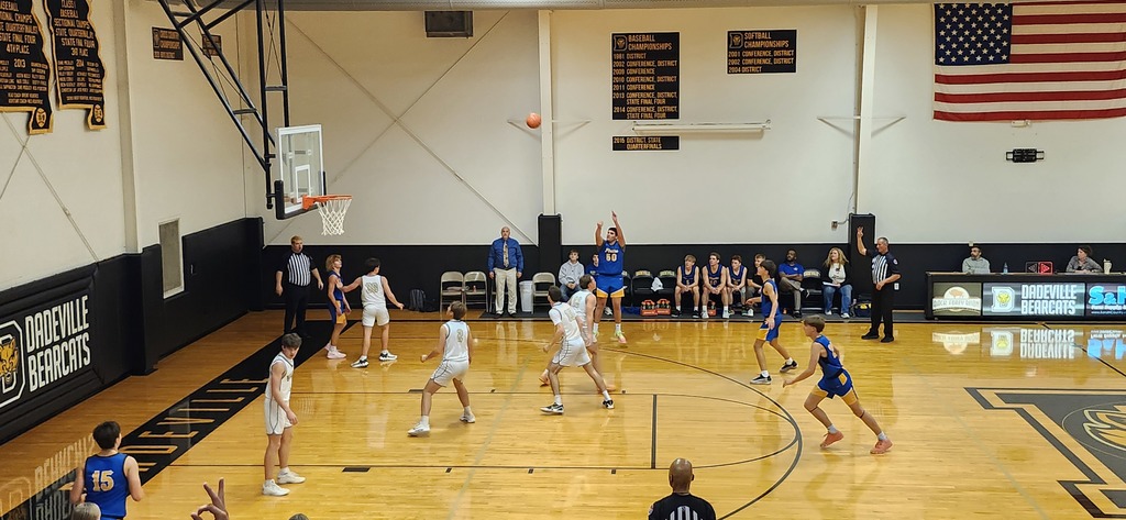 Basketball action shot