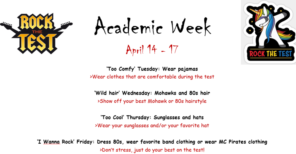 Academic Week Spirit Days