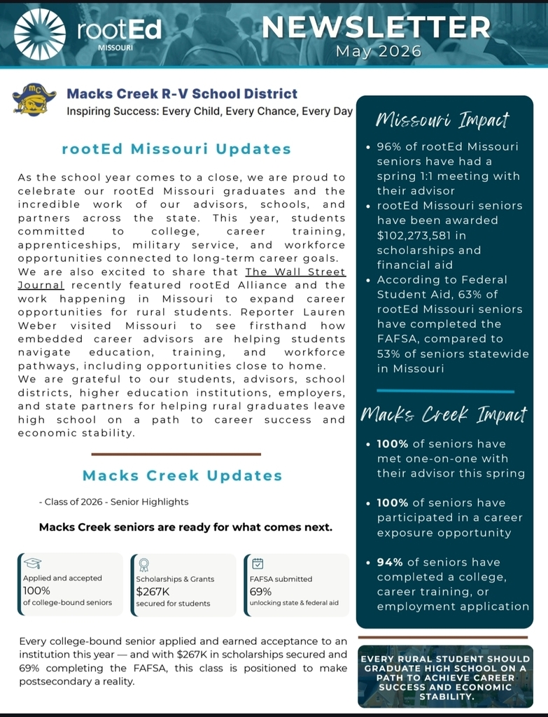 RootEd Newsletter - click on the link to be taken to p d f version