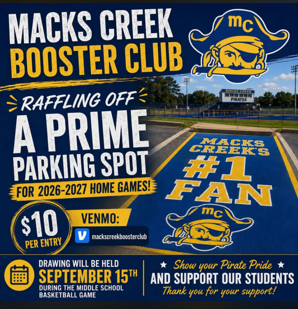 Booster Club Parking Spot Raffle