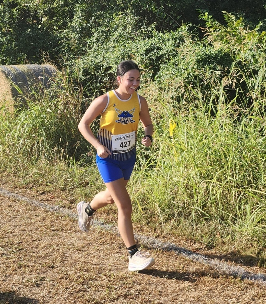 Izzy ran well despite getting stung by a wasp!