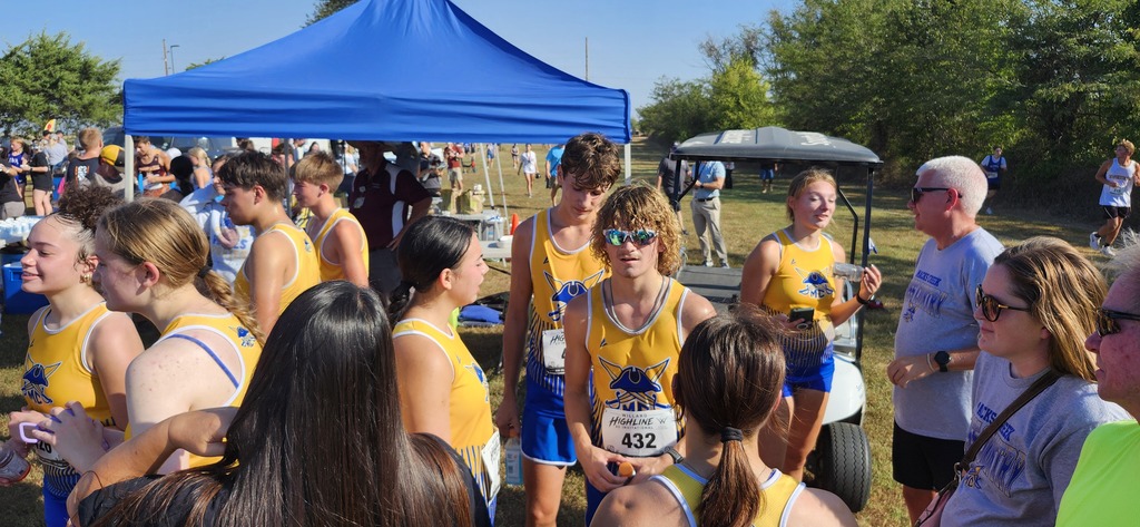 The team visits after the race.