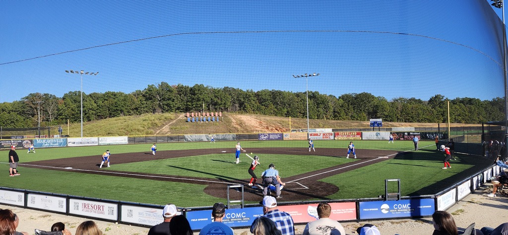 At the top of the 1st, Brooke Downing strikes out the 1st batter. 