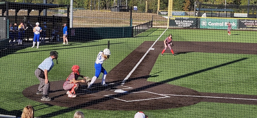 Madison is at bat.