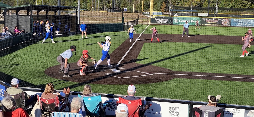 Eva is at bat.