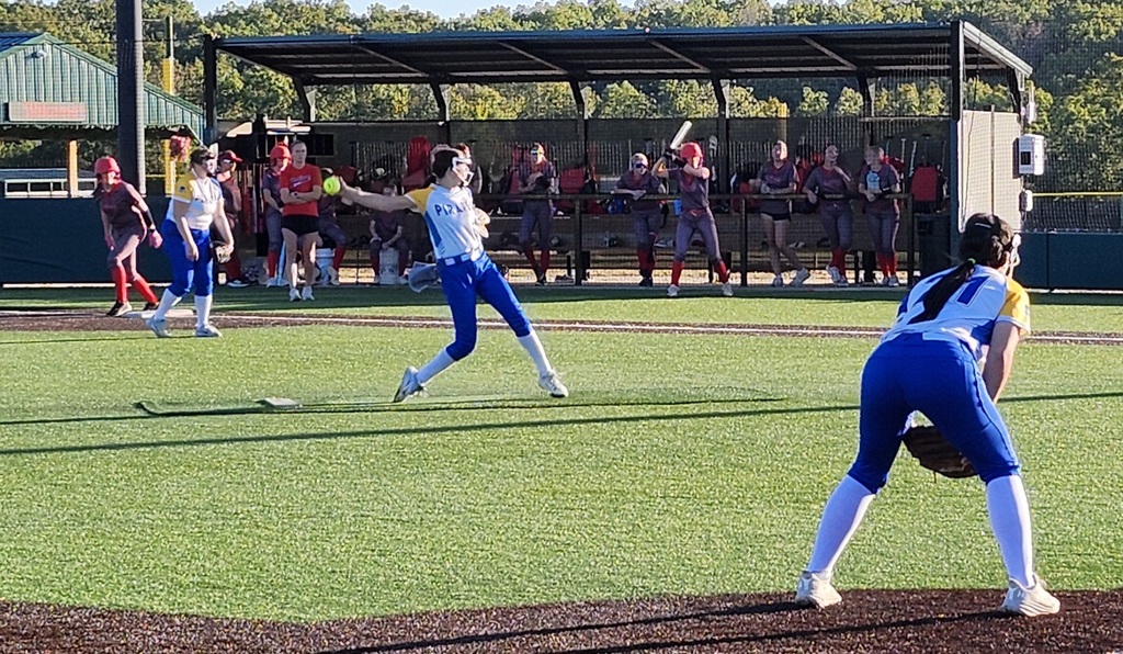 Brooke pitching...