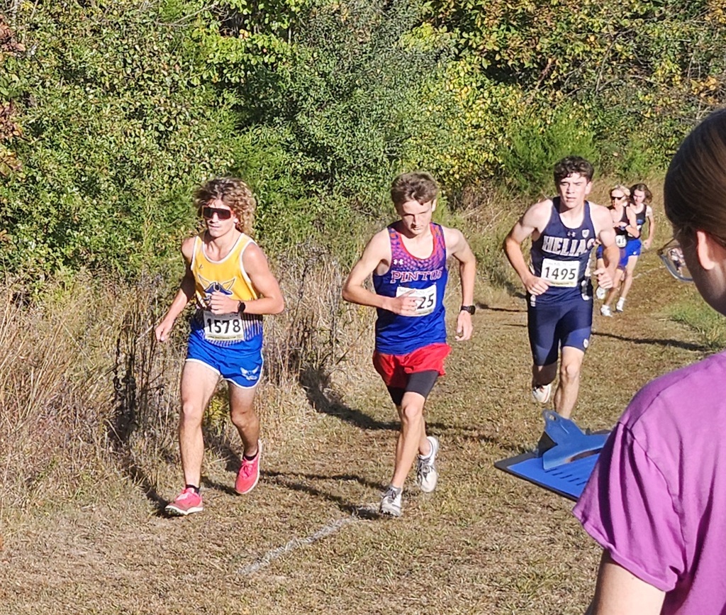 Carter makes his way up the first of many long hills on the Capital City course.