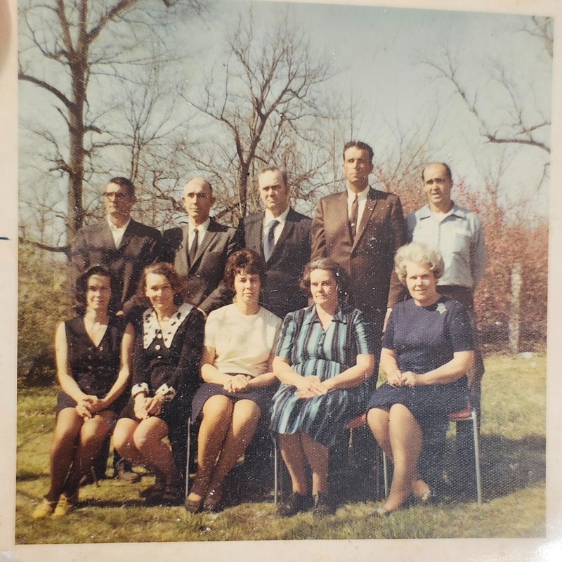 Picture of all 10 Green children circa 1968