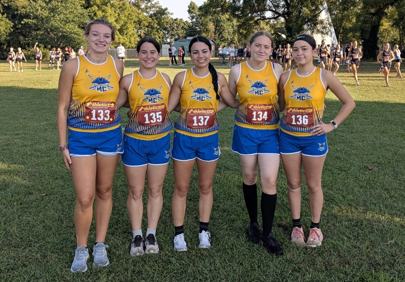 The Lady Pirates XC team before their first meet.