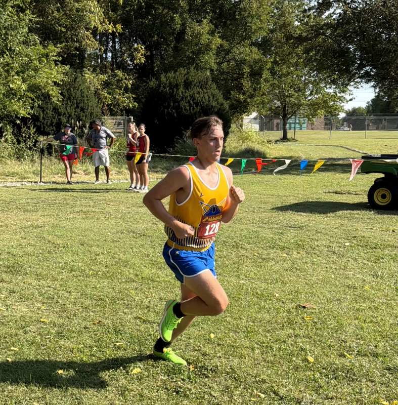 Parker races.