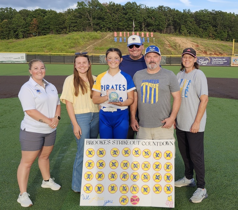 Brooke with all of her coaches.