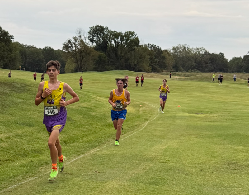 Parker is featured running in this photo.