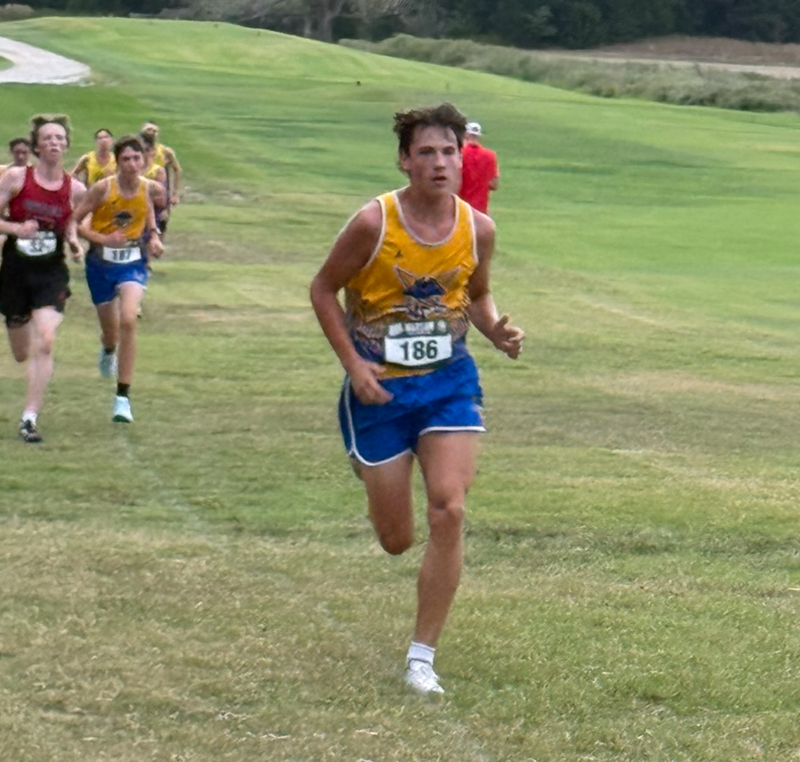 Mason and Jason are seen racing in this photo.
