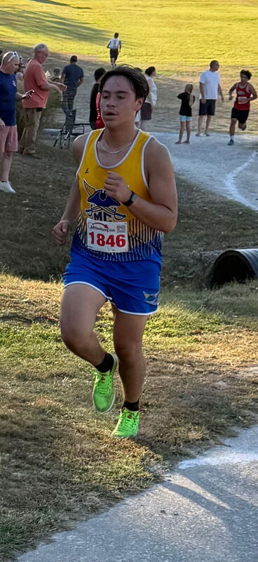 Sebastian running at Dixon.