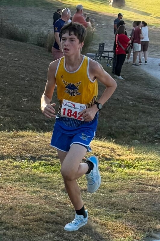 Jason running at Dixon.