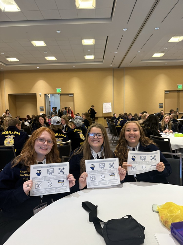 FFA members at a workshop