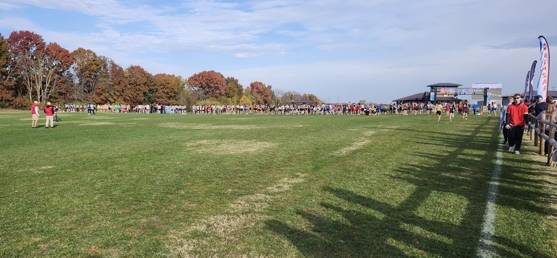 View of the starting line minutes before the gun sounds