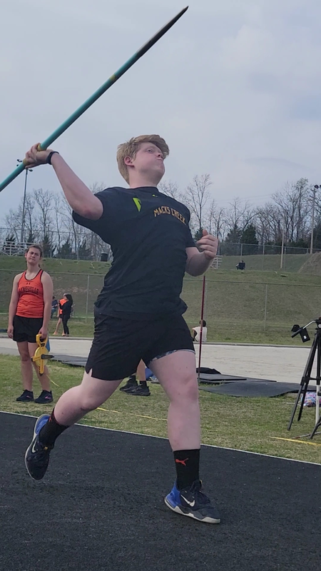 Matthew throwing the Javelin 