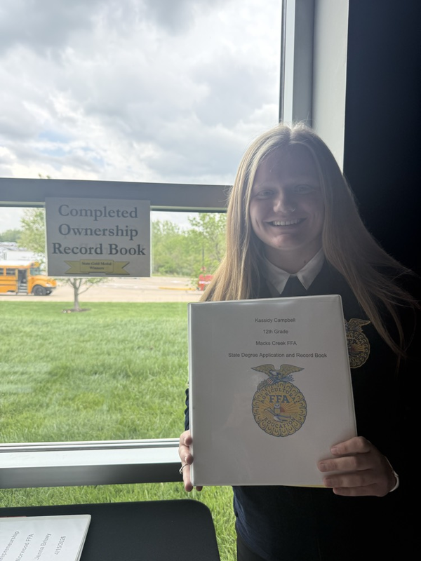 Kassidy’s record book 