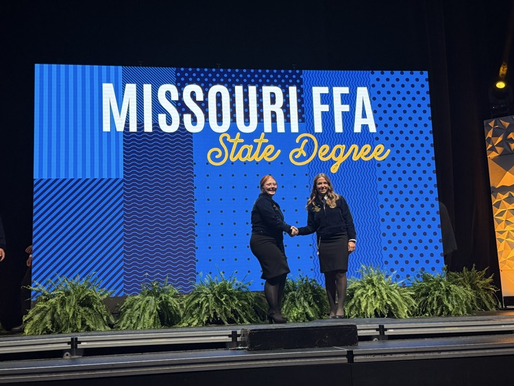 Morgan receiving her degree