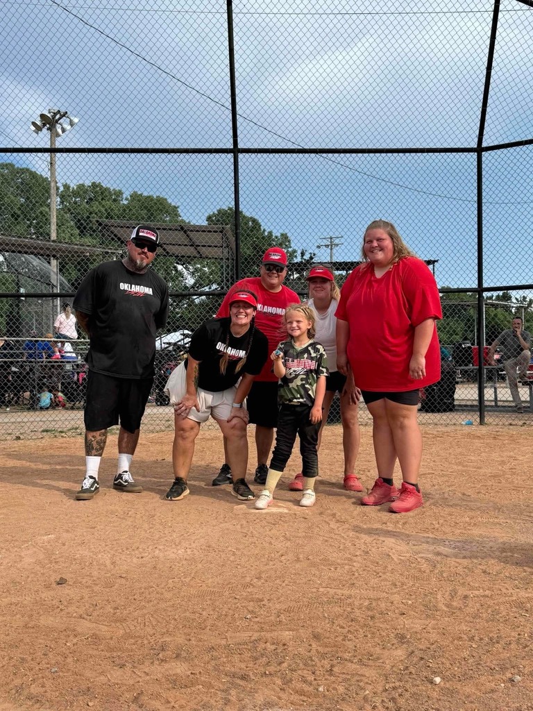Hopkins playing softball!