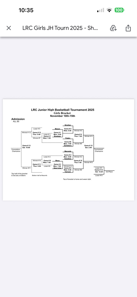 LRC JH Brackets