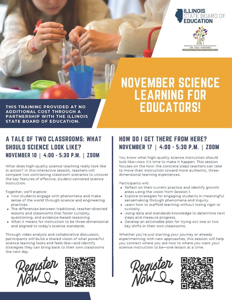 November 2025 Teacher Science Sessions