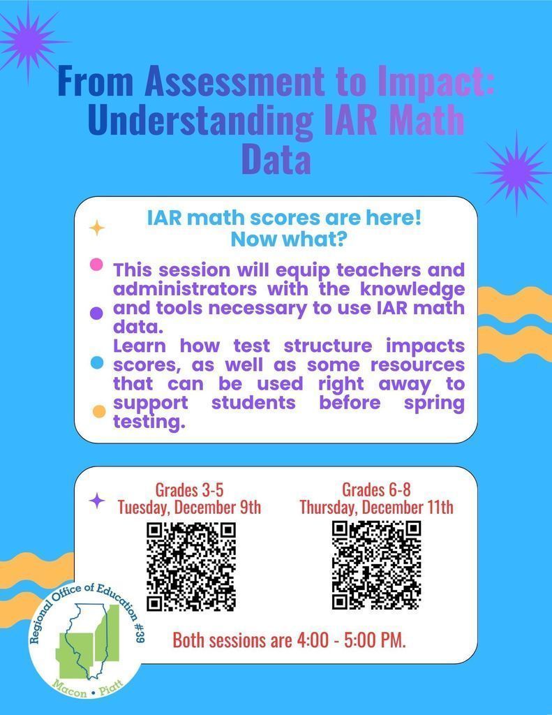 IAR Math Data PD Flyer