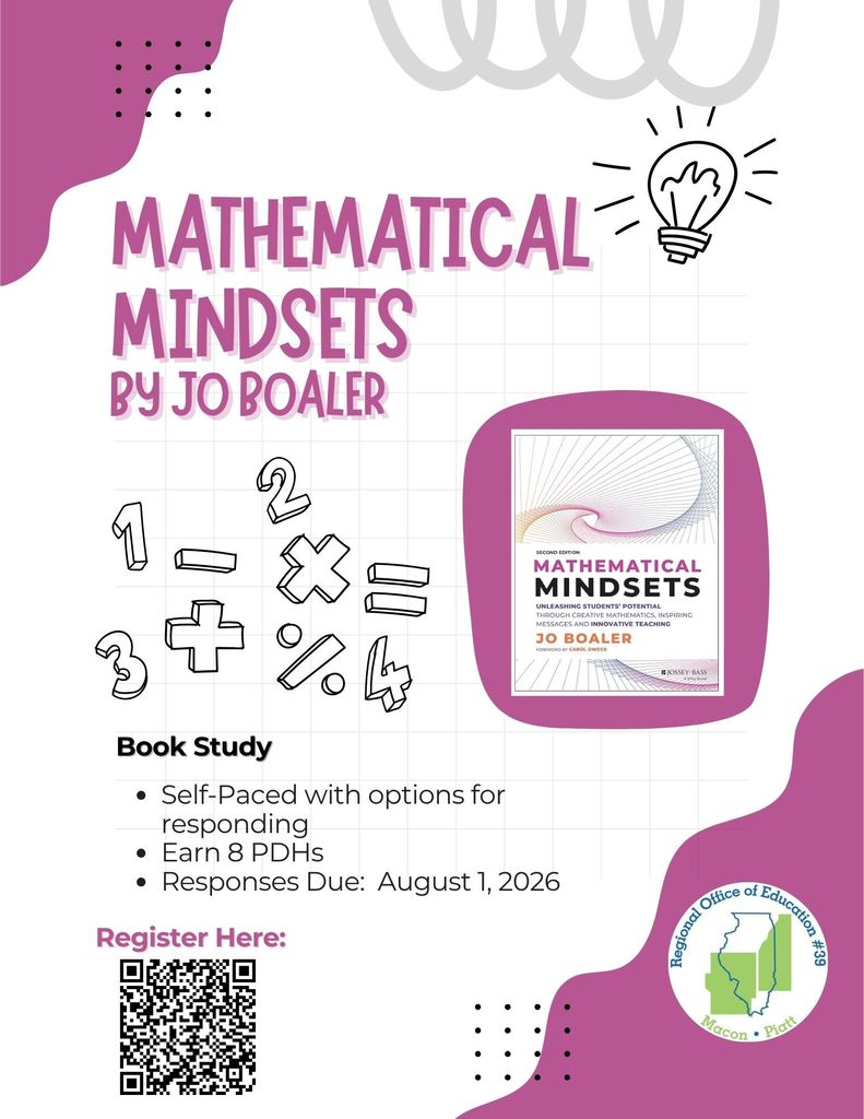 PD Flyer for math book study for educators