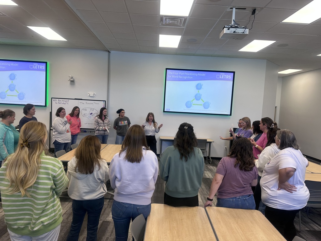 Educators learning about LETRS training for their students