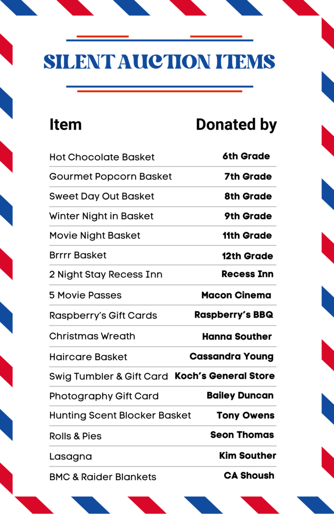 Silent Auction