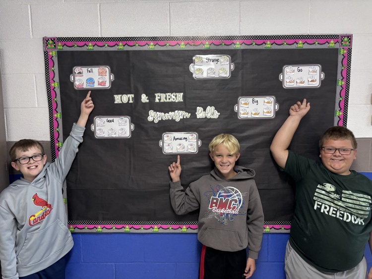 5th graders showing off their rolls!