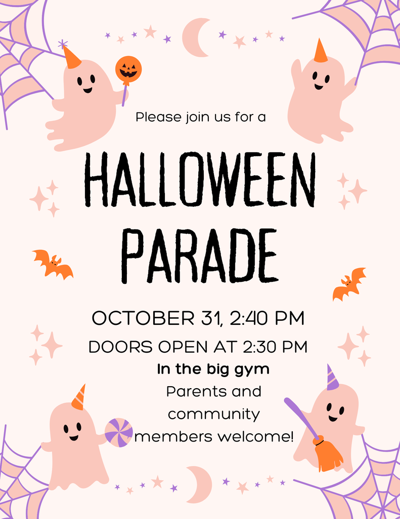 Copy of Beige Orange Black Playful Illustrative Halloween Invitation Flyer