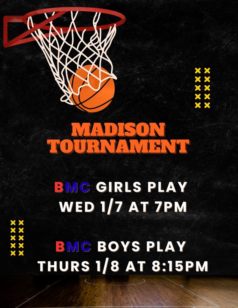 Orange and Black Grunge Basketball Tournament Flyer