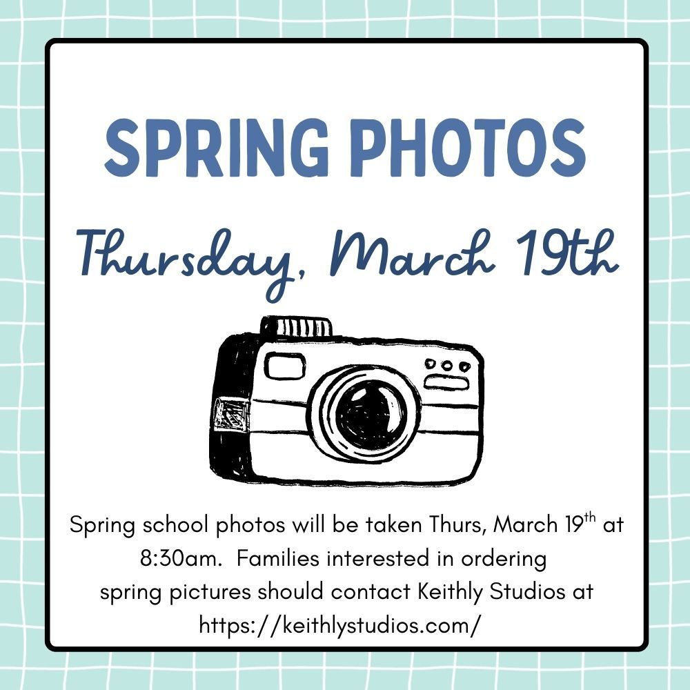 Picture Day Classroom Announcement in Blue Illustrative Style (1)