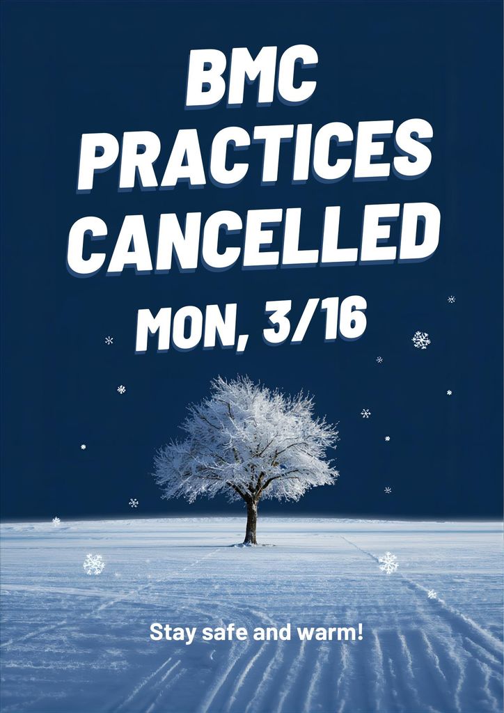practice cancelled snow