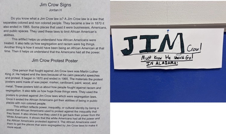 Jim Crow Protest Signs