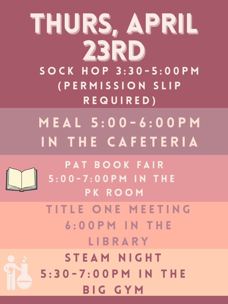 STEAM night schedule