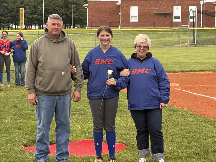 Karli senior night with parents